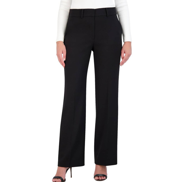 Theory Pants - Theory Sugar Dress Pants in Black Canvas 0